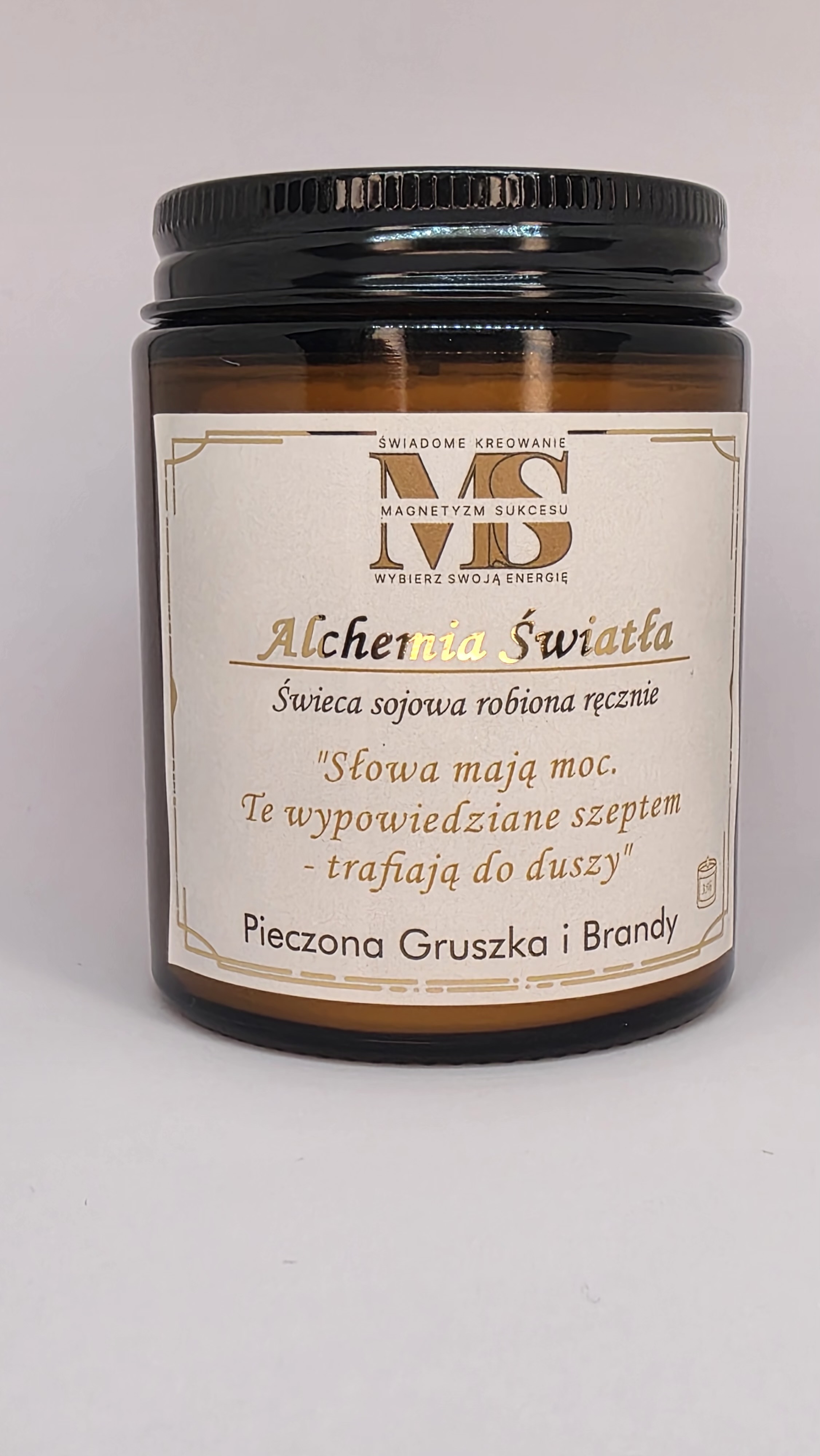 Ręcznie wykonana świeca sojowa Magnetyzm Sukcesu